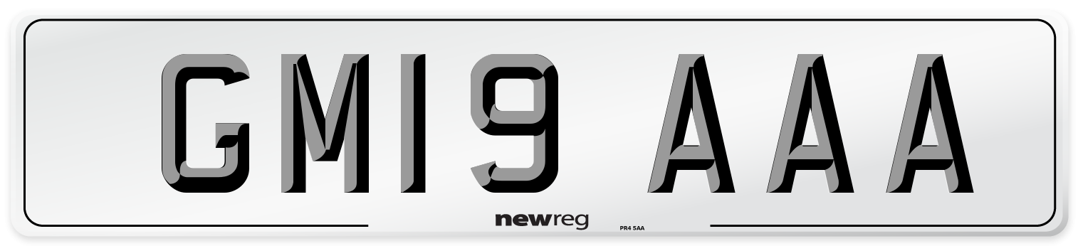GM19 AAA Number Plate from New Reg